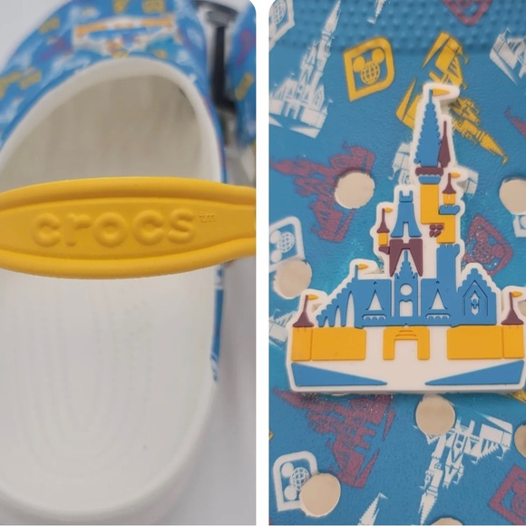 2022 WDW 50th Anniversary The Vault Castle Adult Clogs Crocs Size W11 M9 - Picture 4 of 11